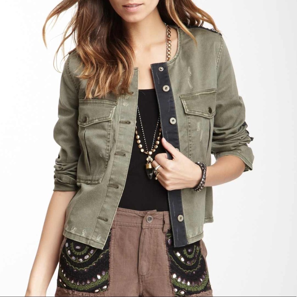 Free People Military Jacket